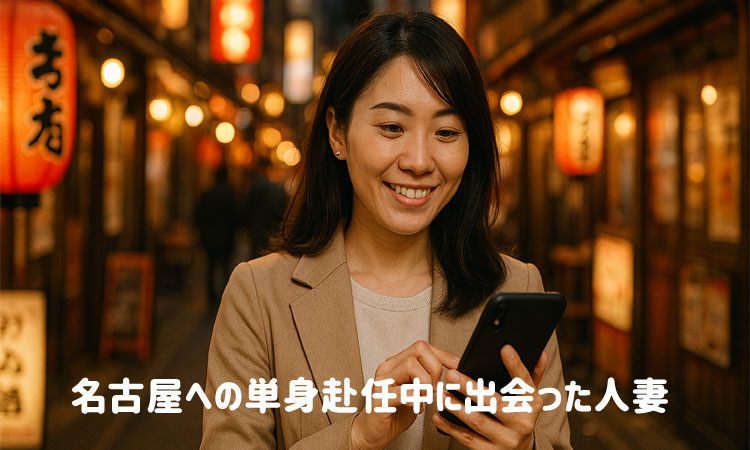 名古屋への単身赴任中に出会った人妻